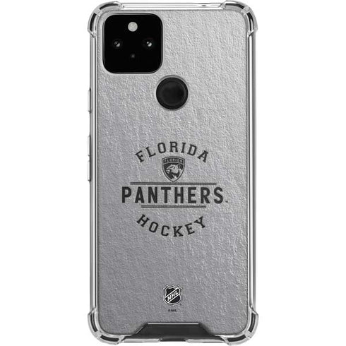 NHL Florida Panthers Black Text Google Pixel 5 Clear Case